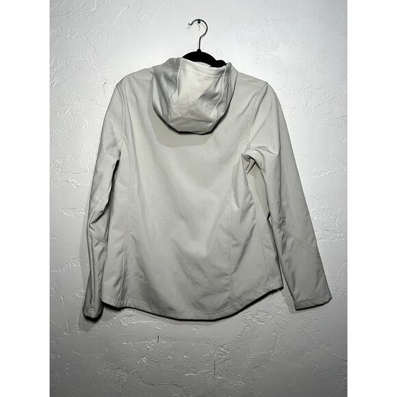 Mondetta gray hooded full zip workout jackets womens large athleisure perforance - Picture 4 of 6